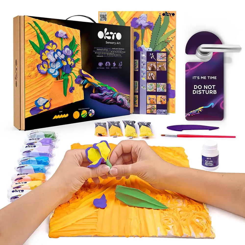 3D PICTURES Famous Masterpieces DIY 3D painting creative set ”Irises”