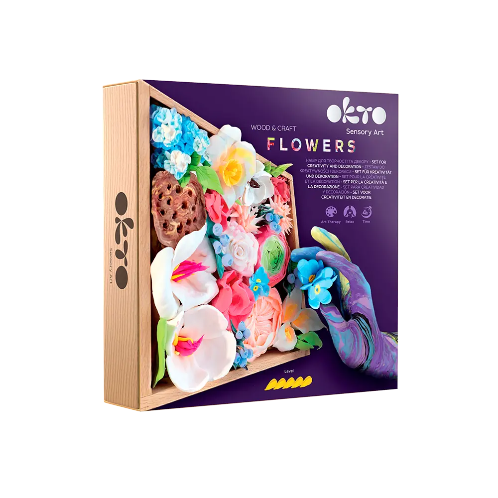 set Wood&Craft DIY Flowers ROMANCE