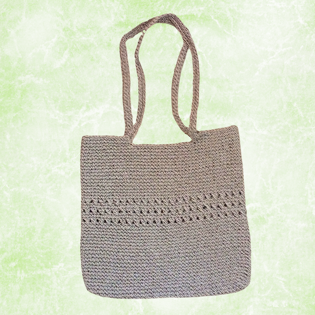 Crochet Raffia Tote Bag Large Capacity Boho Shoulder Bag Handmade Summer Beach Bag Minimalist Woven Shopper Bag Gift for Her