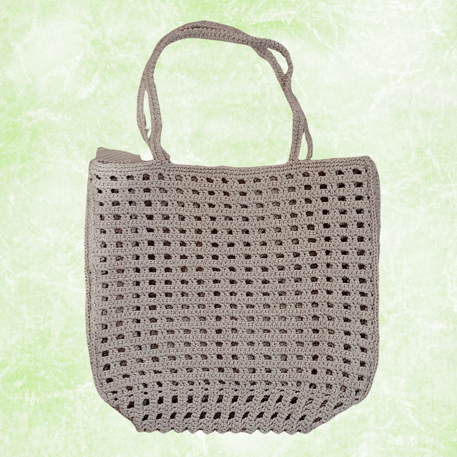 Crochet Tote Bag Large Cotton Market Bag Boho Shoulder Bag Minimalist Knitted Shopper Beach Bag Handmade Gift