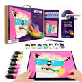 Coloring with clay set by numbers Lama
