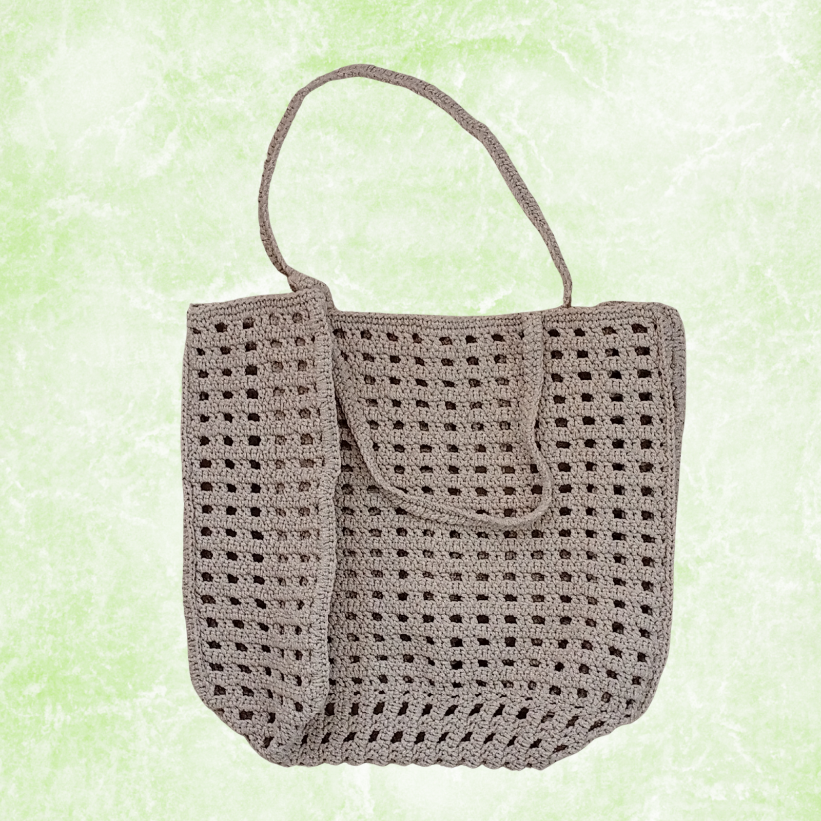 Crochet Tote Bag Large Cotton Market Bag Boho Shoulder Bag Minimalist Knitted Shopper Beach Bag Handmade Gift