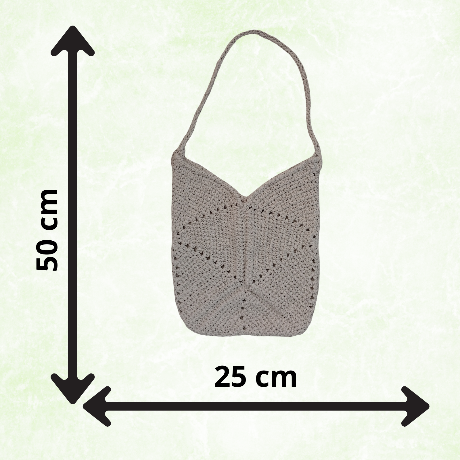 Crochet Shoulder Bag Boho Cotton Bag Handmade Tulip Tote Minimalist Woven Bag Small Summer Purse Gift for Her