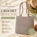 Crochet Raffia Tote Bag Large Capacity Boho Shoulder Bag Handmade Summer Beach Bag Minimalist Woven Shopper Bag Gift for Her