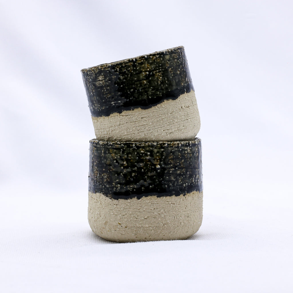 Blunero Picollo Handmade Ceramic Milled Stoneware Espresso Mug-3