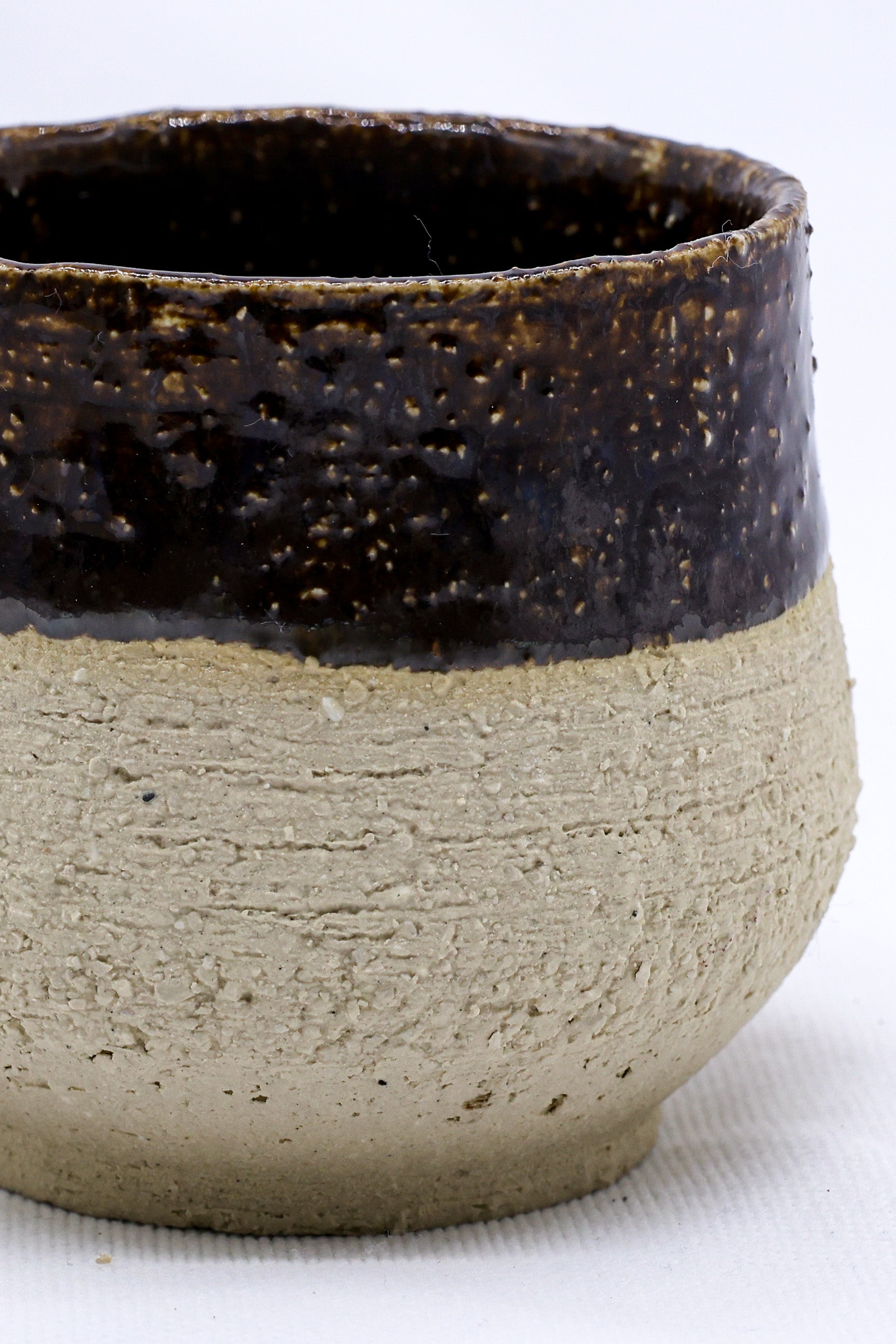 Bruno Tazza Handmade Ceramic Milled Stoneware Cappucino Mug-1