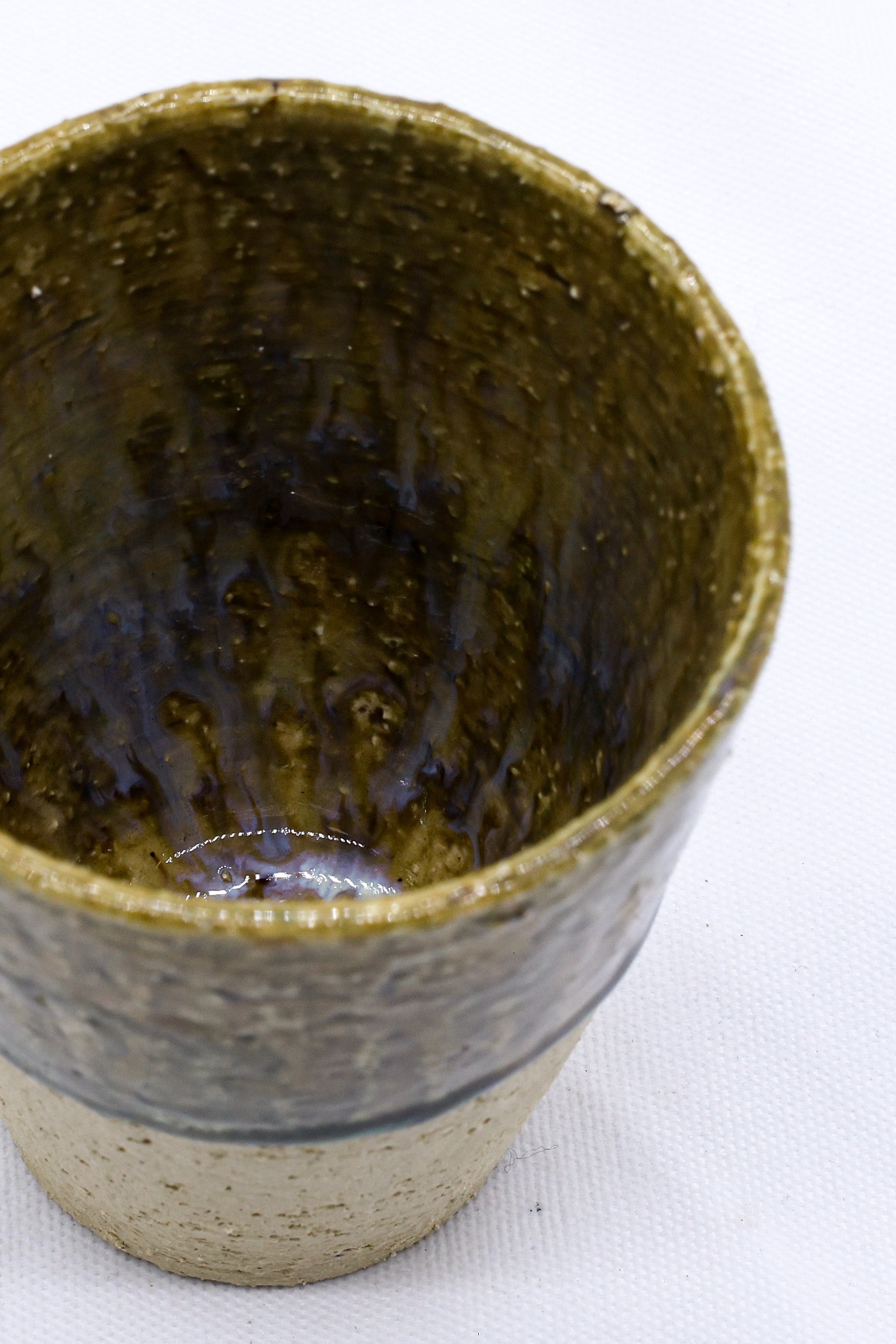 Bluverde Quadra Milled Stoneware Tall Handmade Ceramic Cup-2