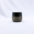 Verde Goccio Handmade Ceramic Smoked Grey Stoneware Short Cup-0
