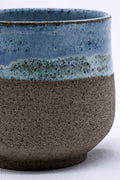 Blulume Tazza Handmade Ceramic Smoked Grey Stoneware Short Cup