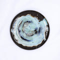 27 cm Tidepool Smoked Grey Large Stoneware Handmade Ceramic Dinner Plate-0
