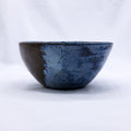 Large Smoked Grey Cold Aegean Fade Handmade Ceramic Stoneware Dinner Bowl-0