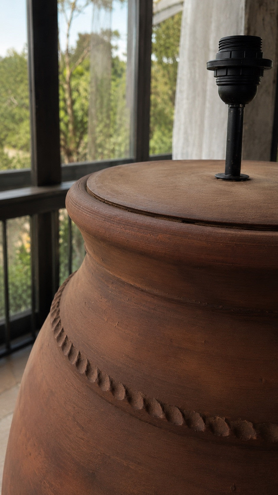 Terracotta Rustic Floor Lamp N°54-2