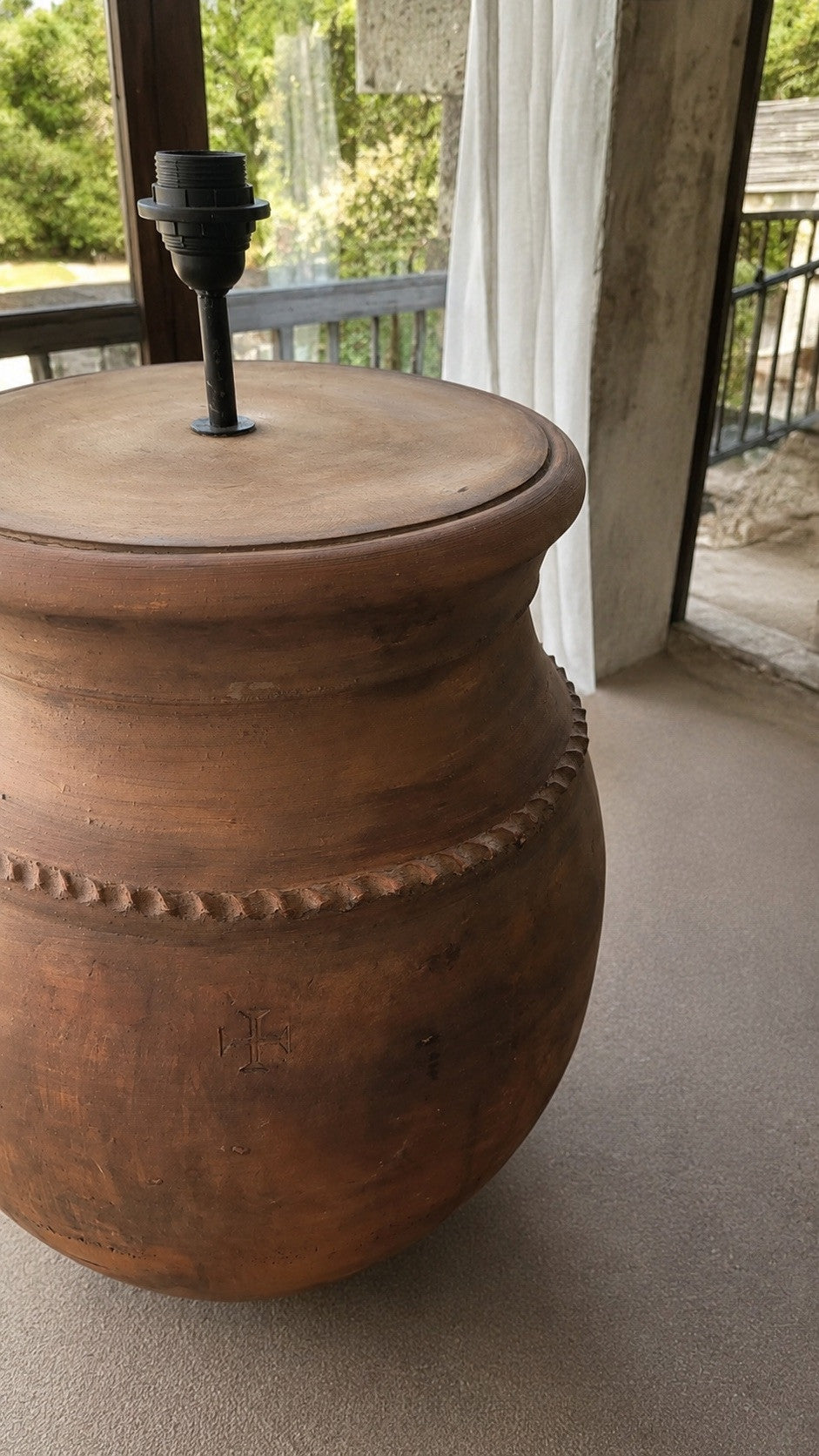 Terracotta Rustic Floor Lamp N°54-5