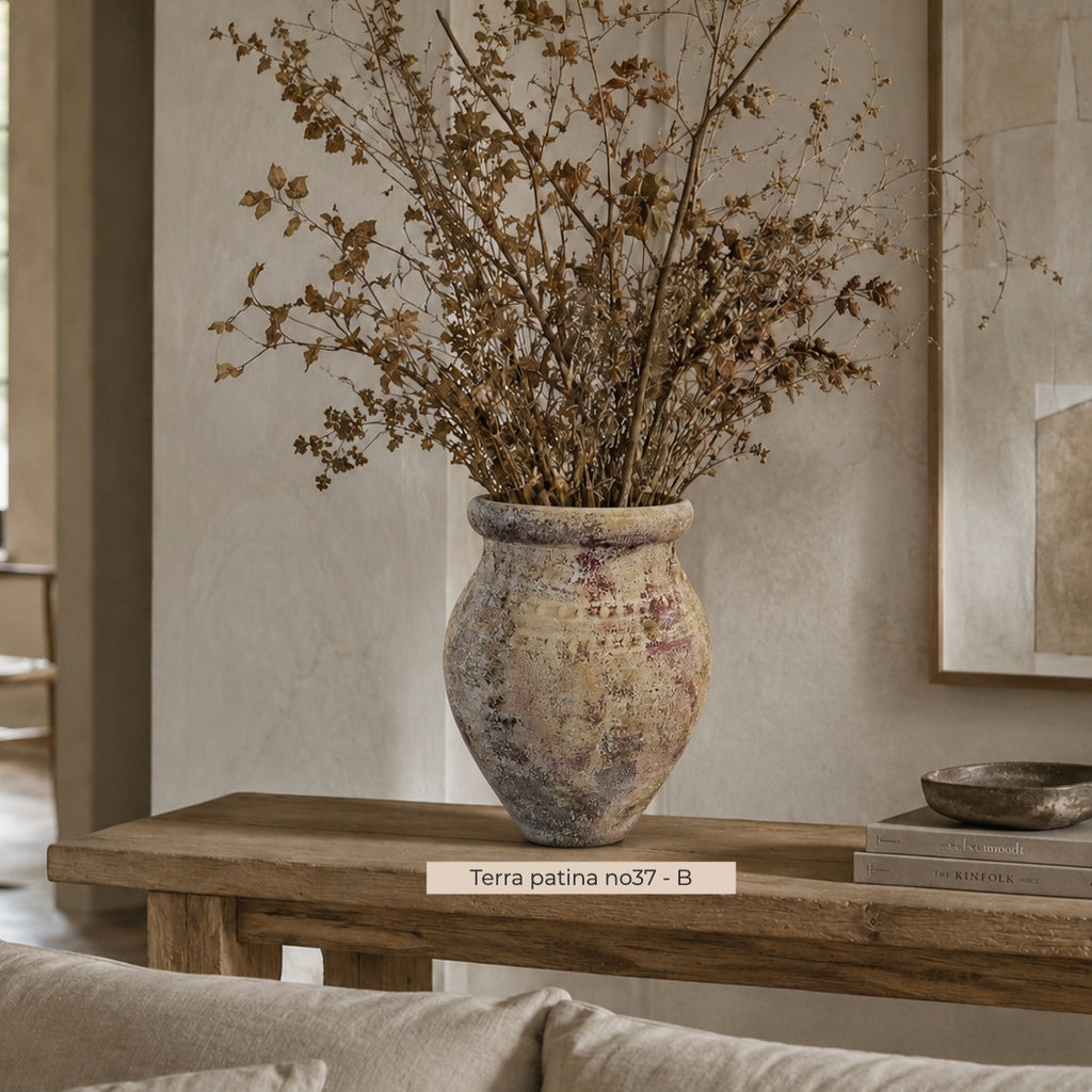 Terra patina no37 - Decorative Terracotta Vase
