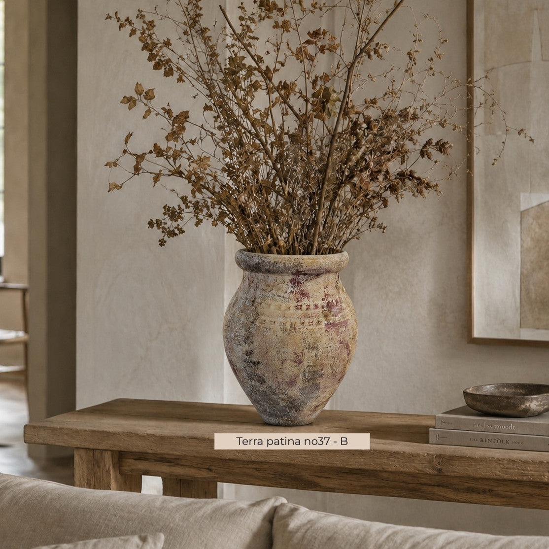 Terra patina no37 - Decorative Terracotta Vase