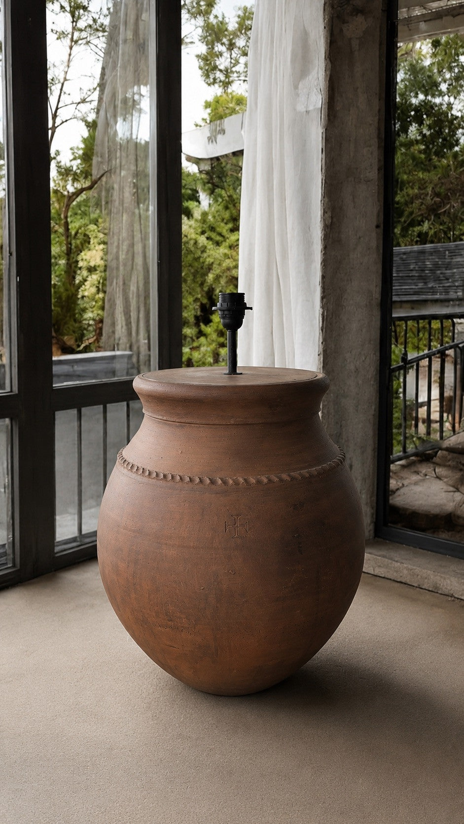 Terracotta Rustic Floor Lamp N°54-9