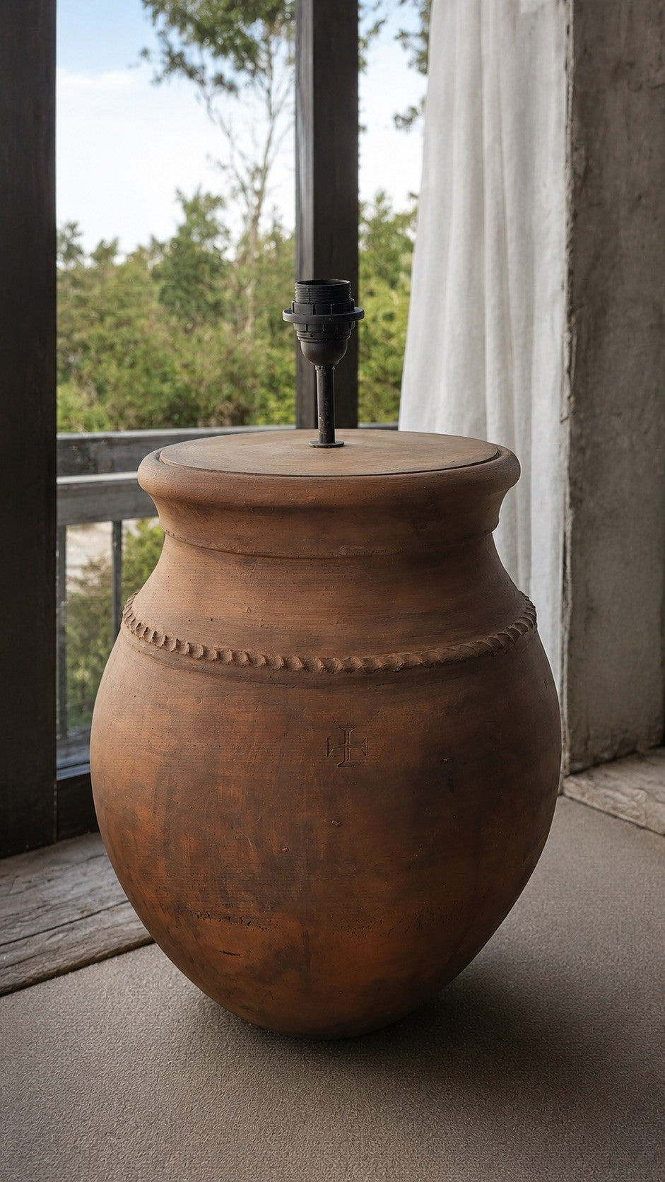 Terracotta Rustic Floor Lamp N°54-6