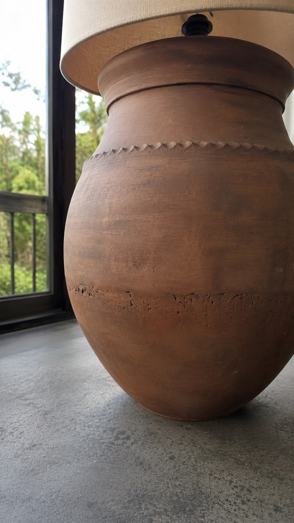 Terracotta Rustic Floor Lamp N°54-4