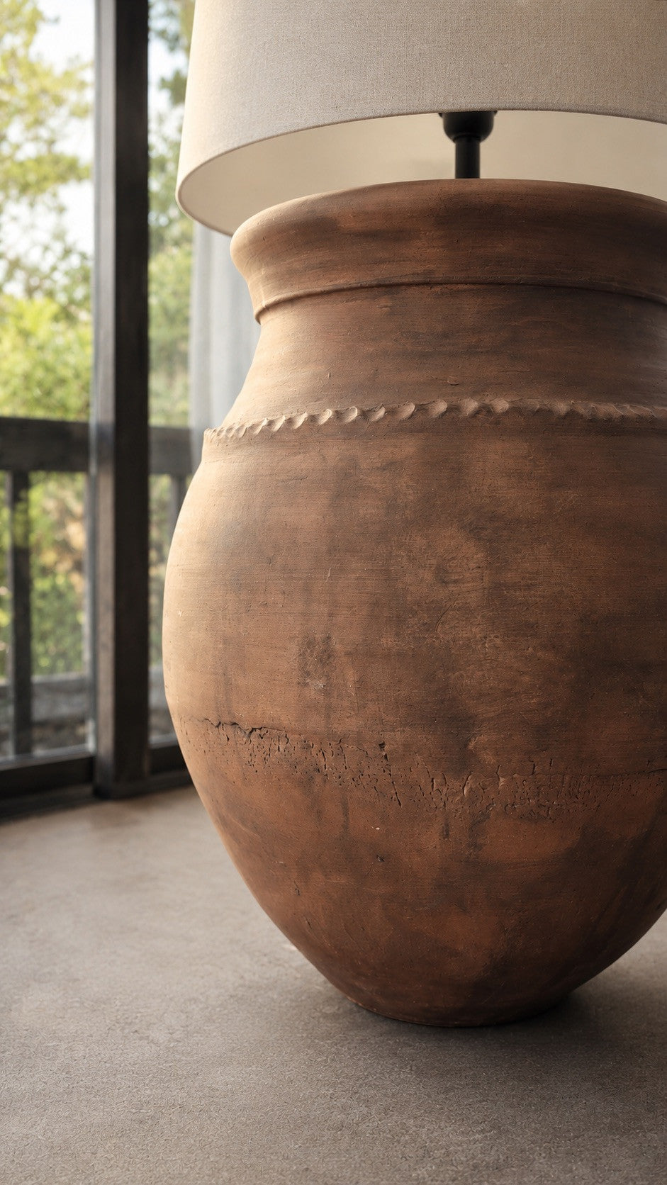 Terracotta Rustic Floor Lamp N°54-3