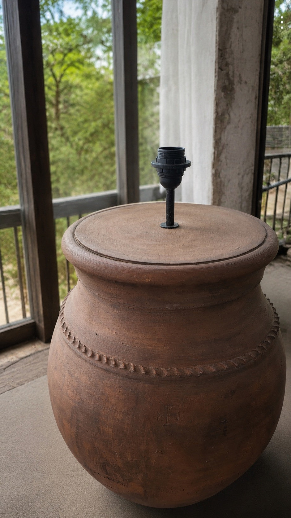 Terracotta Rustic Floor Lamp N°54-7