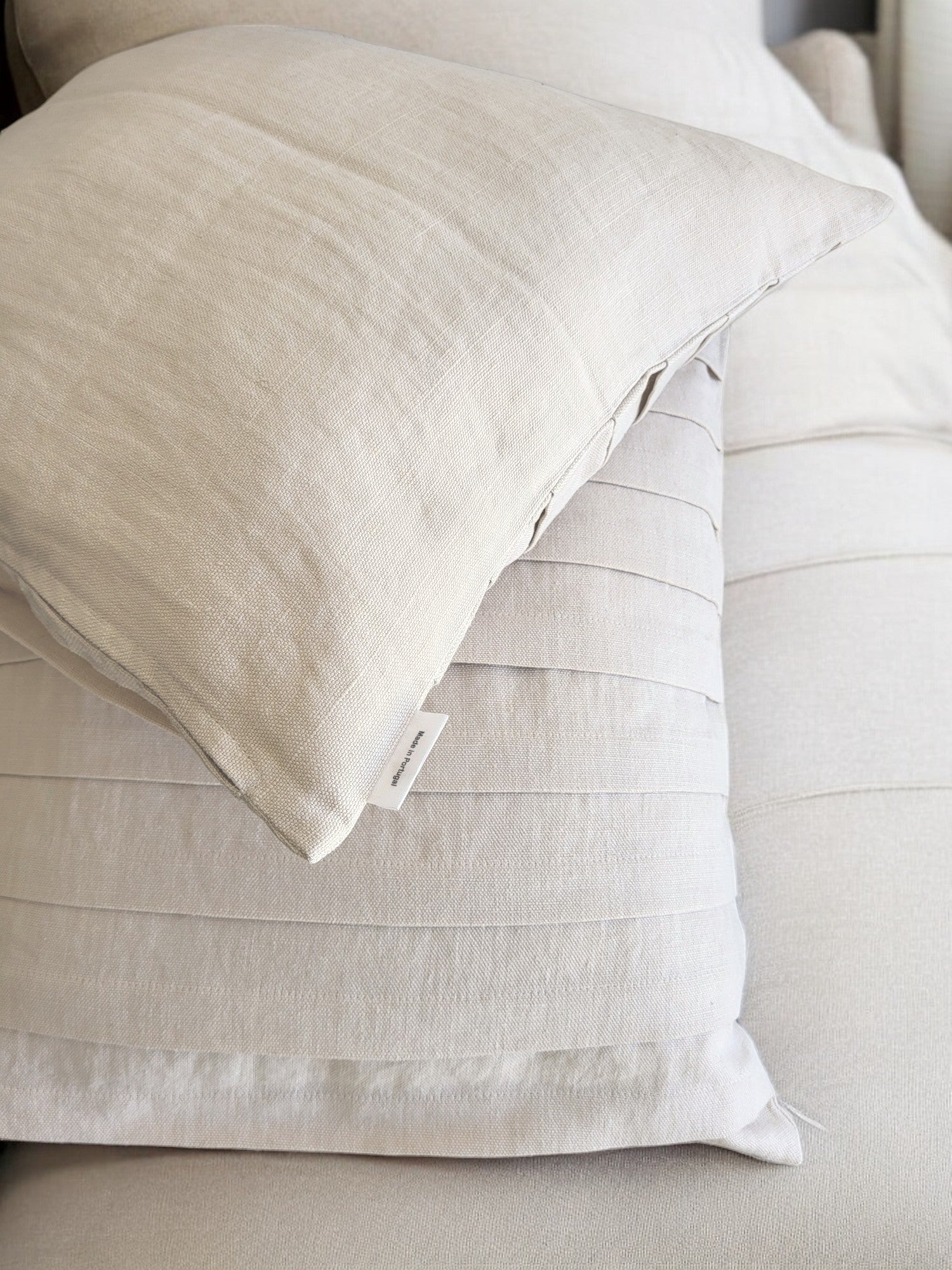Pink Pearl Cushion Collection - Heavy Linen