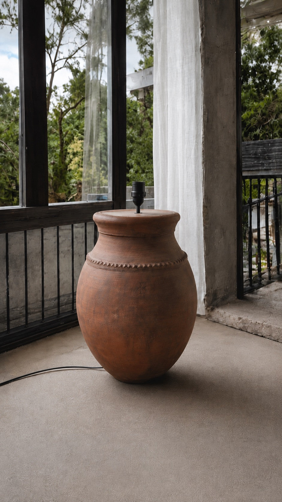 Terracotta Rustic Floor Lamp N°54-0