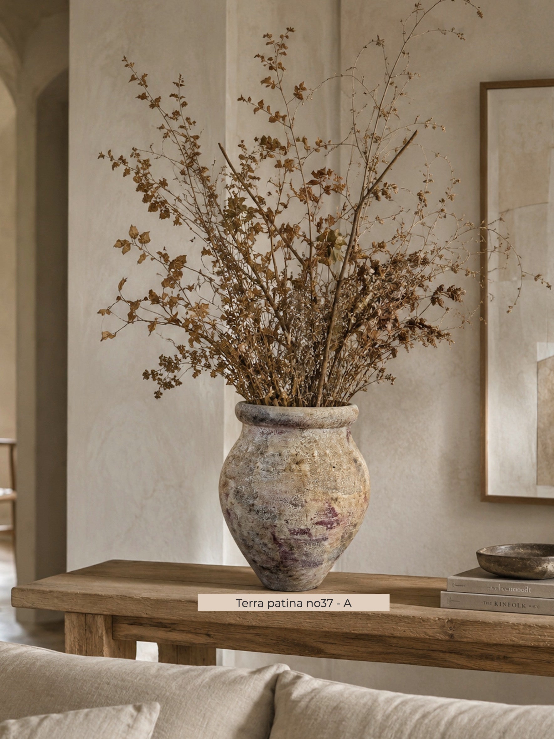 Terra patina no37 - Decorative Terracotta Vase