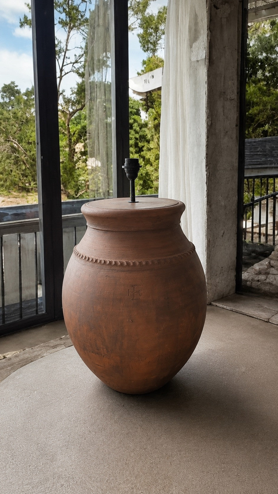 Terracotta Rustic Floor Lamp N°54-8